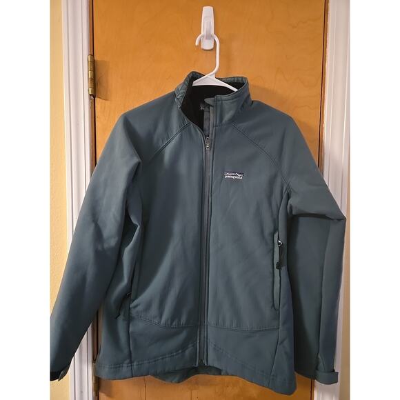 Patagonia Women’s Full Zip Soft Shell Jacket Medium Blue Zip Regulator Fleece - Picture 2 of 7